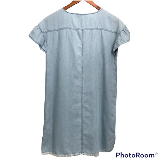 LILY EDELMAN / Blue Chambray Dress Size S - Picture 2 of 11